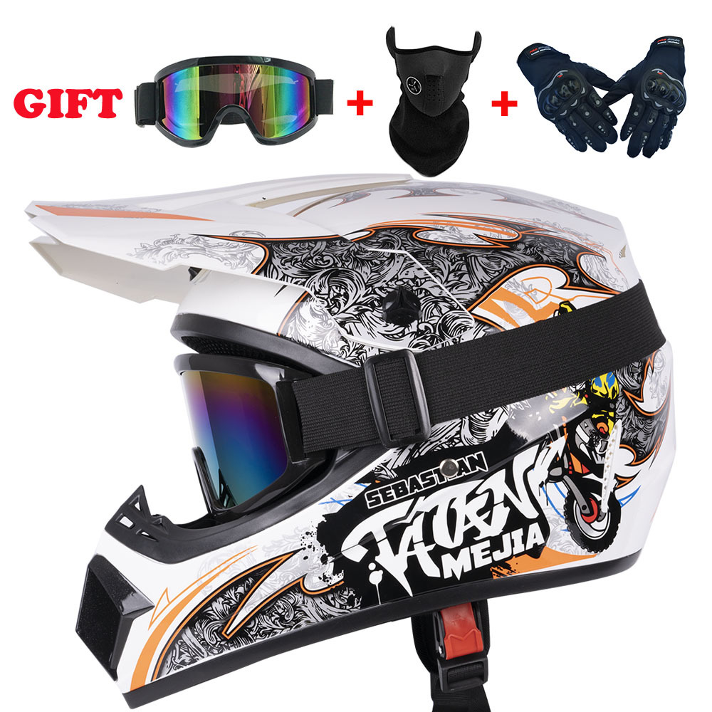 Mountain Biking Helmet Kids - หมวกกันน็อคมอเตอร์ไซค์สำหรับเด็ก สำหรับขี่ออฟโรด สำหรับรถวิบาก สำหรับรถ ATV สำหรับรถ