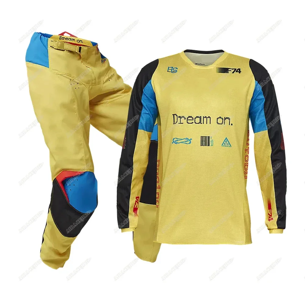 Mountain Biking Protective Gear - ชุดอุปกรณ์มอเตอร์ครอสสำหรับแข่งรถ ชุดเสื้อและกางเกง Mxfox MTB BMX ชุดป้องกันสำหรับรถวิบาก