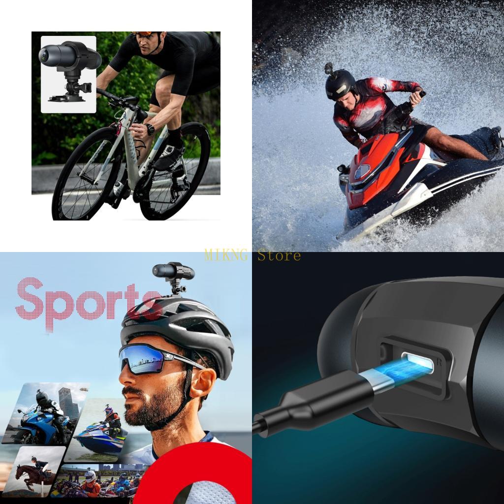 Mountain Biking Videos - กล้องถ่ายภาพกลางแจ้ง 4K จักรยานเสือภูเขารถจักรยานยนต์หมวกกันน็อคกล้องมินิกล้องที่ดีที่สุดขาย