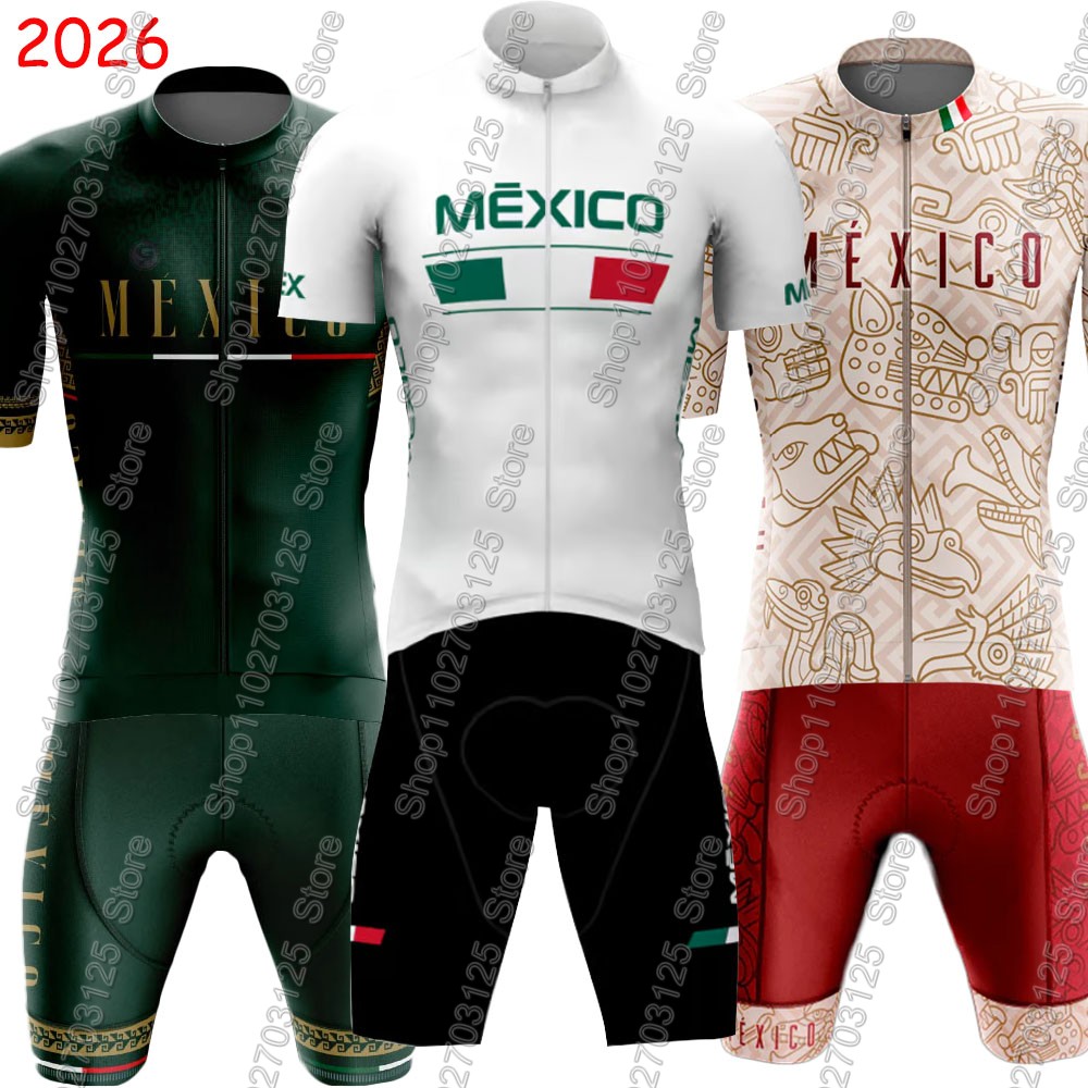 Mountain Biking New Mexico - ชุดเสื้อเจอร์ซีย์ปั่นจักรยานทีมชาติเม็กซิโก ปี 2026 ชุดฤดูร้อน สีเขียวเม็กซิกัน เสื้อสำหรับปั่นจักรยานเสือหมอบ