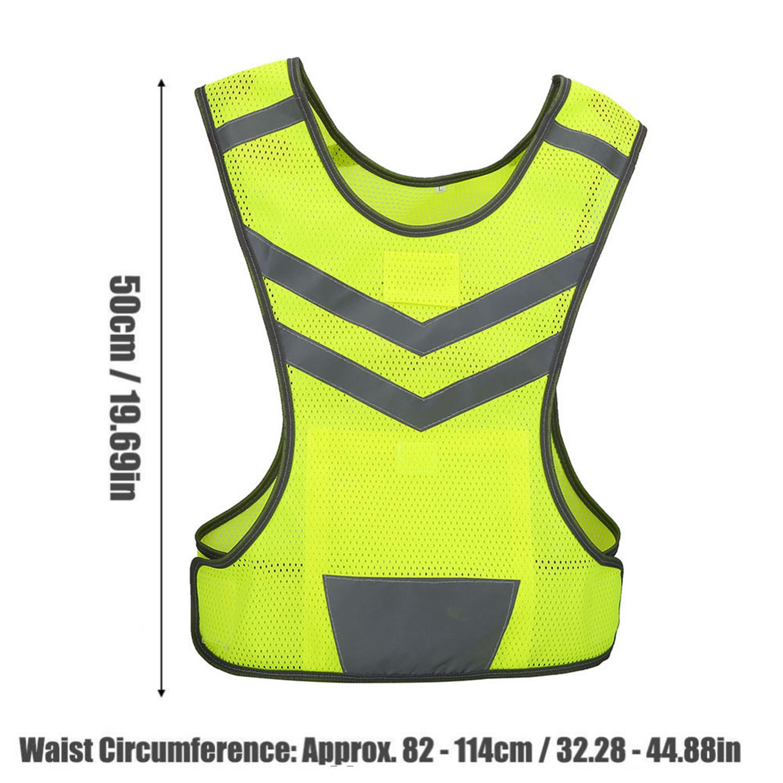 Mountain Biking Vest - เสื้อกั๊กสะท้อนแสงแบบปรับได้สำหรับกิจกรรมกลางแจ้ง ปั่นจักรยาน วิ่ง เดินป่า เสื้อกั๊กสะท้อนแสงเพื่อความปลอดภัย