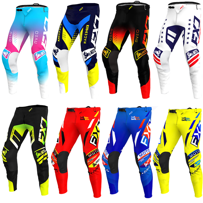 Mountain Biking Videos - กางเกงวิบากเด็กวัยรุ่นผู้ใหญ่ MX กางเกง DH MTB Dirt