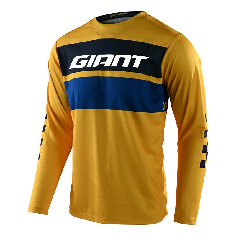 Mountain Biking Long Sleeve Shirt - เสื้อแข่งมอเตอร์ครอสสำหรับผู้ชาย เสื้อแข่ง BMX แขนยาวสำหรับการแข่งขันวิ่งเทรล เสื้อเจอร์ซีย์สำหรับปั่นจักรยานเสือภูเขาแบบออฟโรด ระบายอากาศได้ดี