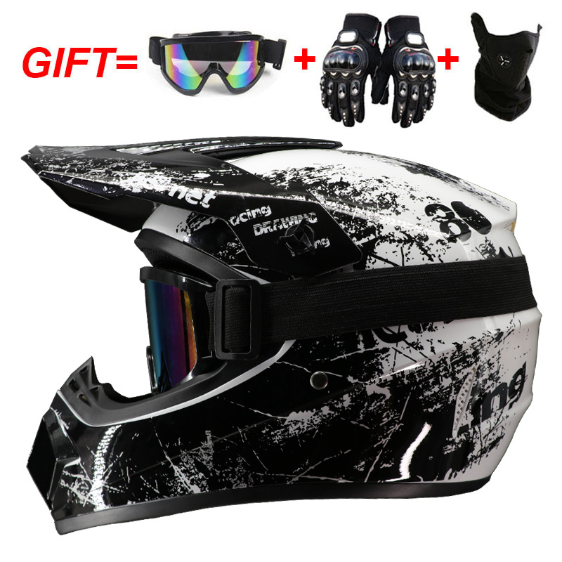 Mountain Biking Helmet Kids - หมวกกันน็อคสำหรับเด็ก หมวกกันน็อคสำหรับมอเตอร์ไซค์วิบาก รถเอทีวี รถโกคาร์ท รถจักรยานเสือภูเขา ได้รับการรับรองมาตรฐาน