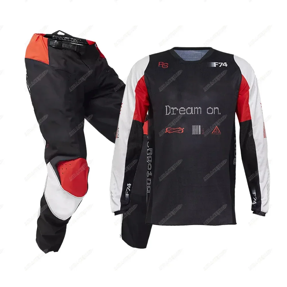 Mountain Biking Protective Gear - ชุดเสื้อและกางเกงสำหรับแข่งรถ ชุดอุปกรณ์มอเตอร์ครอส ชุดป้องกันสำหรับจักรยานเสือภูเขา BMX และรถวิบาก สำหรับผู้ชายและผู้หญิง