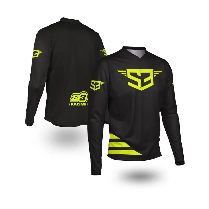 Mountain Biking Long Sleeve Shirt - เสื้อเจอร์ซีย์แขนยาว S3 Parts Enduro สำหรับมอเตอร์ครอส ดาวน์ฮิลล์