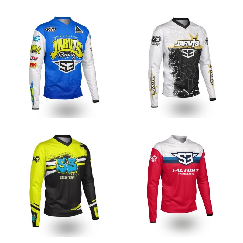 Mountain Biking Long Sleeve Shirt - เสื้อเจอร์ซีย์แขนยาว S3 Parts Enduro สำหรับ DH