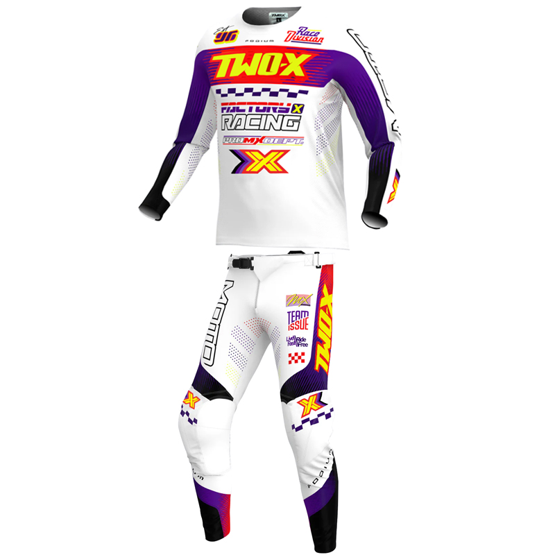 Mountain Biking Videos - ชุดแข่งรถมอเตอร์ครอส/เอทีวี NEW Two-X Podium พร้อมเสื้อเจอร์ซีย์ กางเกงเอ็นดูโร่