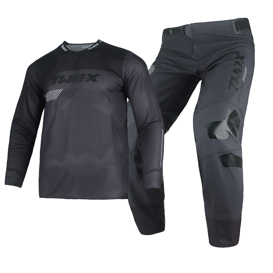 Mountain Biking Videos - ชุดมอเตอร์ไซค์วิบาก Two-X Enduro ชุดอุปกรณ์มอเตอร์ครอส เสื้อเจอร์ซีย์และกางเกงสำหรับขับขี่ออฟโรด/วิบาก MX