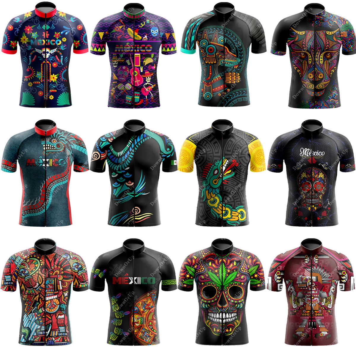 Mountain Biking New Mexico - เม็กซิโกผู้ชายเสื้อเจอร์ซีย์นักปั่นระบายอากาศแห้งเร็วอุปกรณ์ขี่จักรยานแขนสั้นภูเขาทางหลวงBIKkeเสื้อผ้า