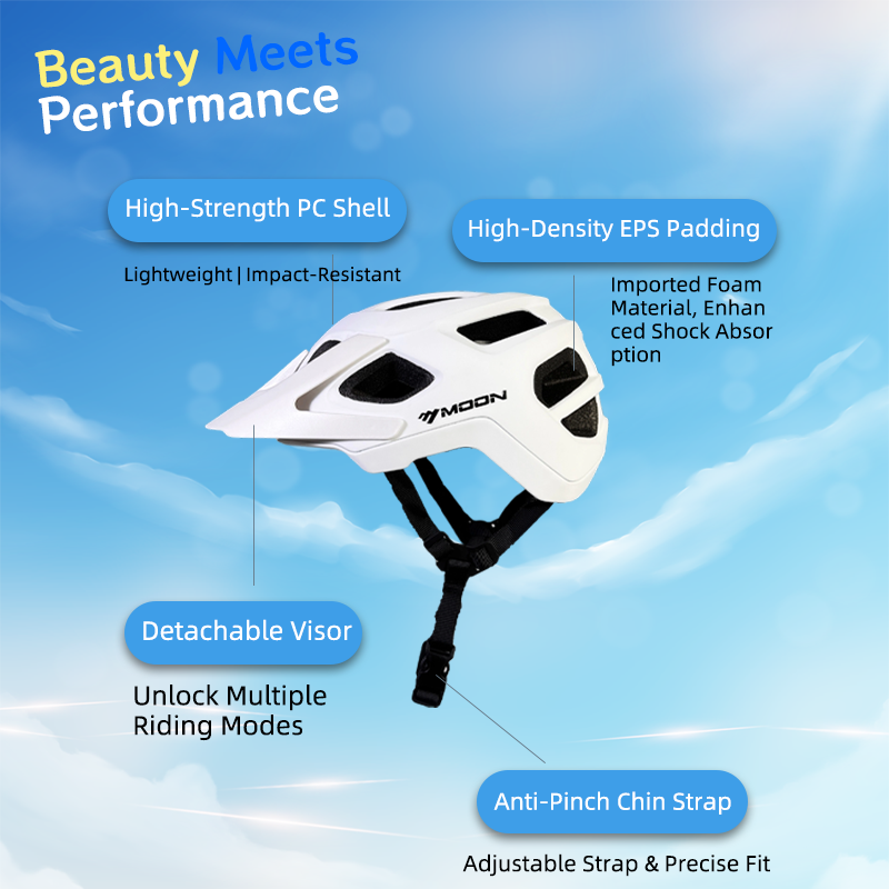 Mountain Biking Helmet Kids - หมวกกันน็อคจักรยาน MOON ป้องกันกลิ่น สำหรับเด็กและเยาวชน – สำหรับปั่นจักรยานเสือภูเขาและถนน