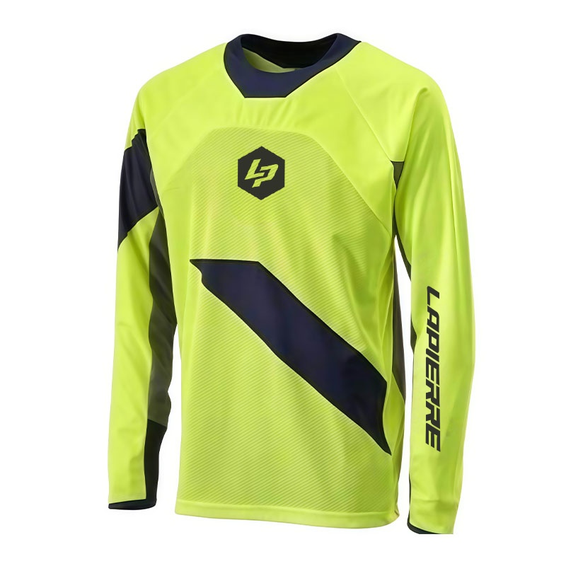 Mountain Biking Long Sleeve Shirt - ลาปิแอร์ เอ็มทีบีเสื้อยืดมอเตอร์ครอส เอ็นดูโร่เสื้อ BMX จักรยานเสือภูเขาเสื้อเจอร์ซีย์ระบายอากาศได้ดี DH