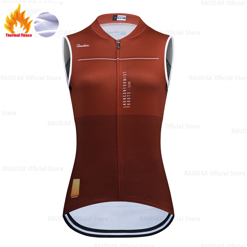 Mountain Biking Vest - ผู้หญิงฤดูหนาวขี่จักรยานเสื้อผ้าแขนกุดขี่จักรยานเสื้อกั๊ก MTB ทีมกีฬาจักรยาน JERSEY แจ็คเก็ตความร้อน WARM