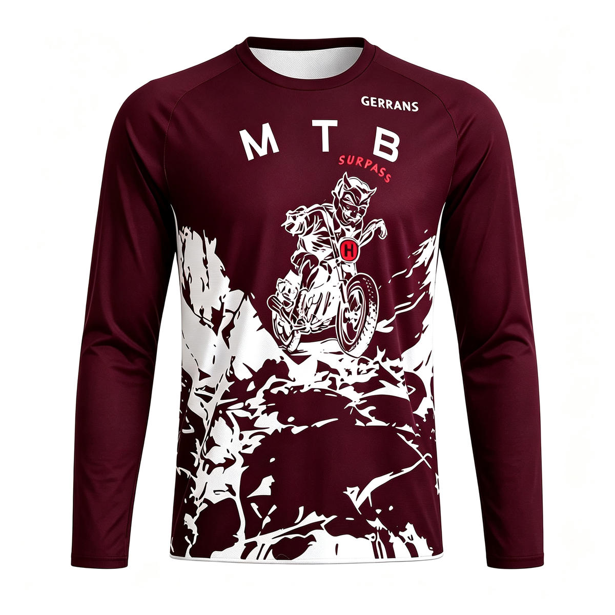 เสื้อเจอร์ซีย์แขนยาวสำหรับผู้ช - Mountain Biking Long Sleeve Shirt บทวิจารณ์และราคา
