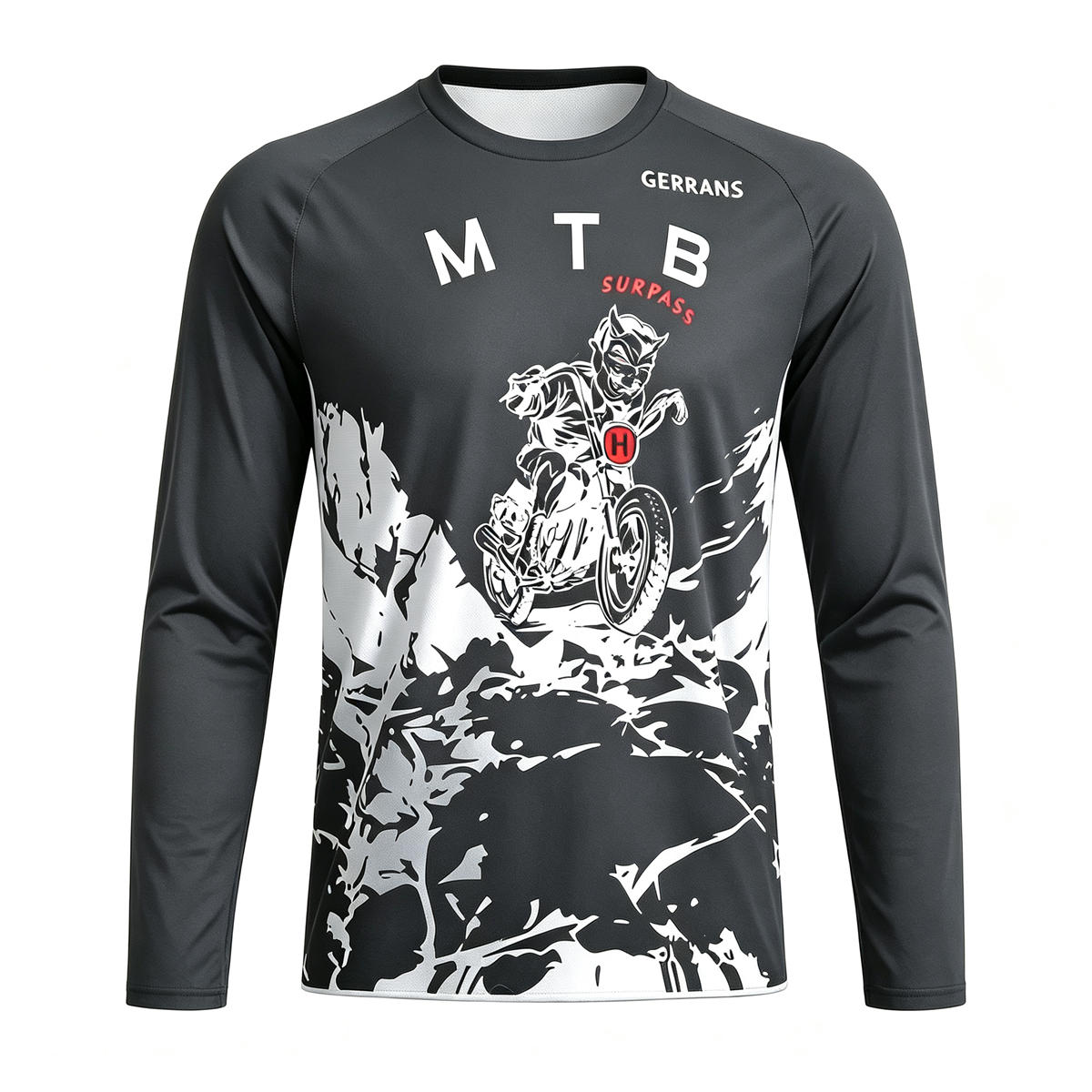 เสื้อเจอร์ซีย์แขนยาวสำหรับผู้ช - Mountain Biking Long Sleeve Shirt บทวิจารณ์และราคา
