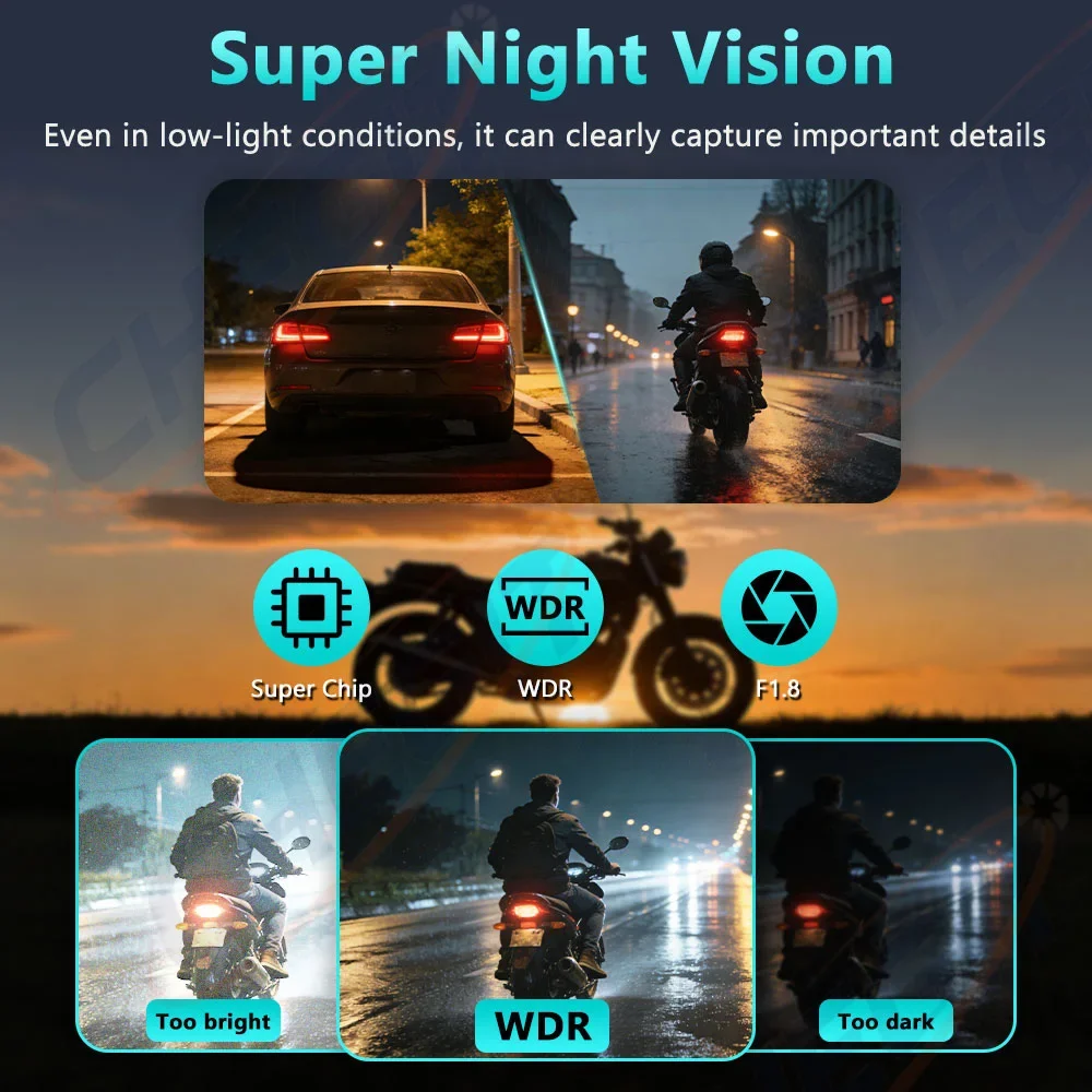 กล้องบันทึกภาพมอเตอร์ไซค์ 2K H - Mountain Biking Videos บทวิจารณ์และราคา