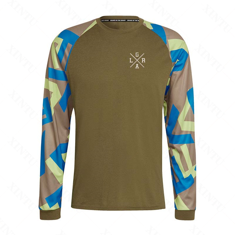 เสื้อเจอร์ซีย์มอเตอร์ไซค์สำหรั - Mountain Biking Long Sleeve Shirt บทวิจารณ์และราคา