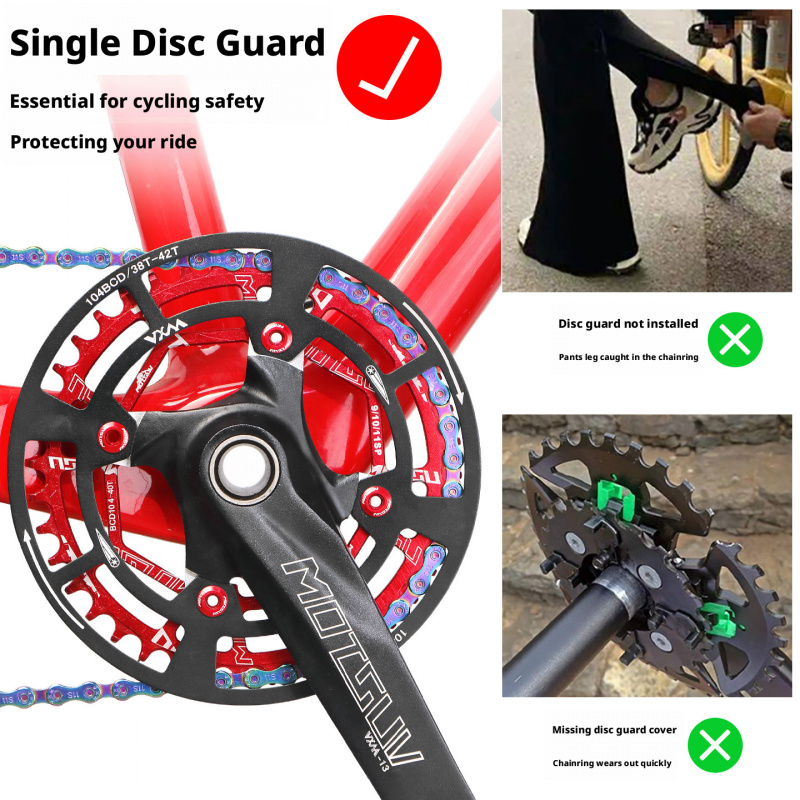 104 BCD ชุดป้องกันโซ่สำหรับจัก - Mountain Biking Protective Gear บทวิจารณ์และราคา
