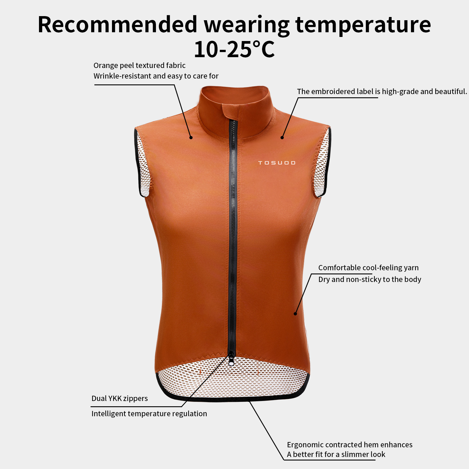เสื้อเจอร์ซีย์ผู้หญิง TOSUOD ป - Mountain Biking Vest บทวิจารณ์และราคา