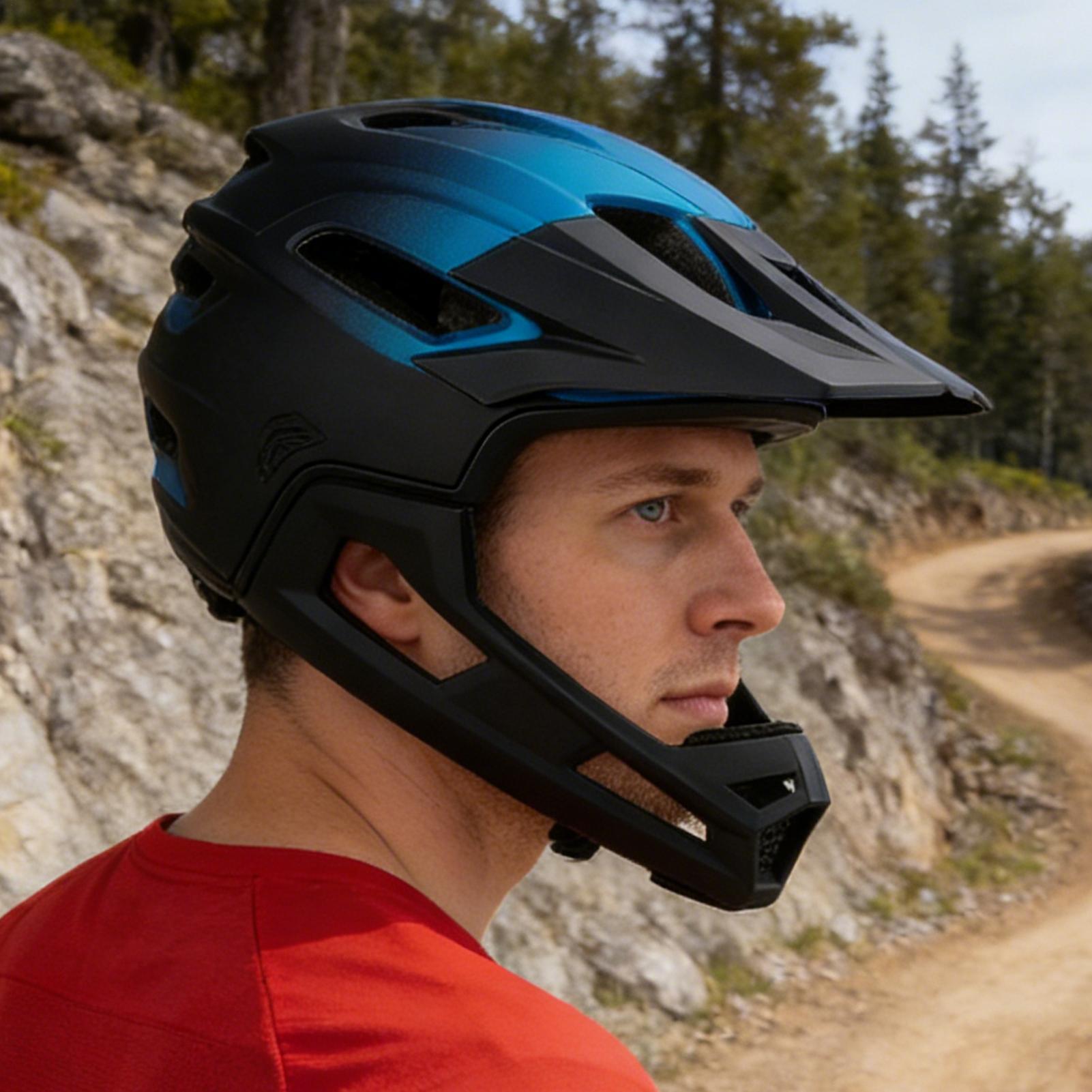 หมวกกันน็อคจักรยานแบบเต็มใบสำห - Mountain Biking Helmet Kids บทวิจารณ์และราคา