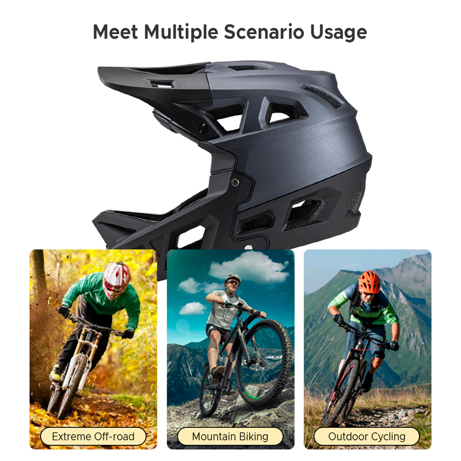 หมวกกันน็อคจักรยานเสือภูเขาแบบ - Mountain Biking Helmet Kids บทวิจารณ์และราคา