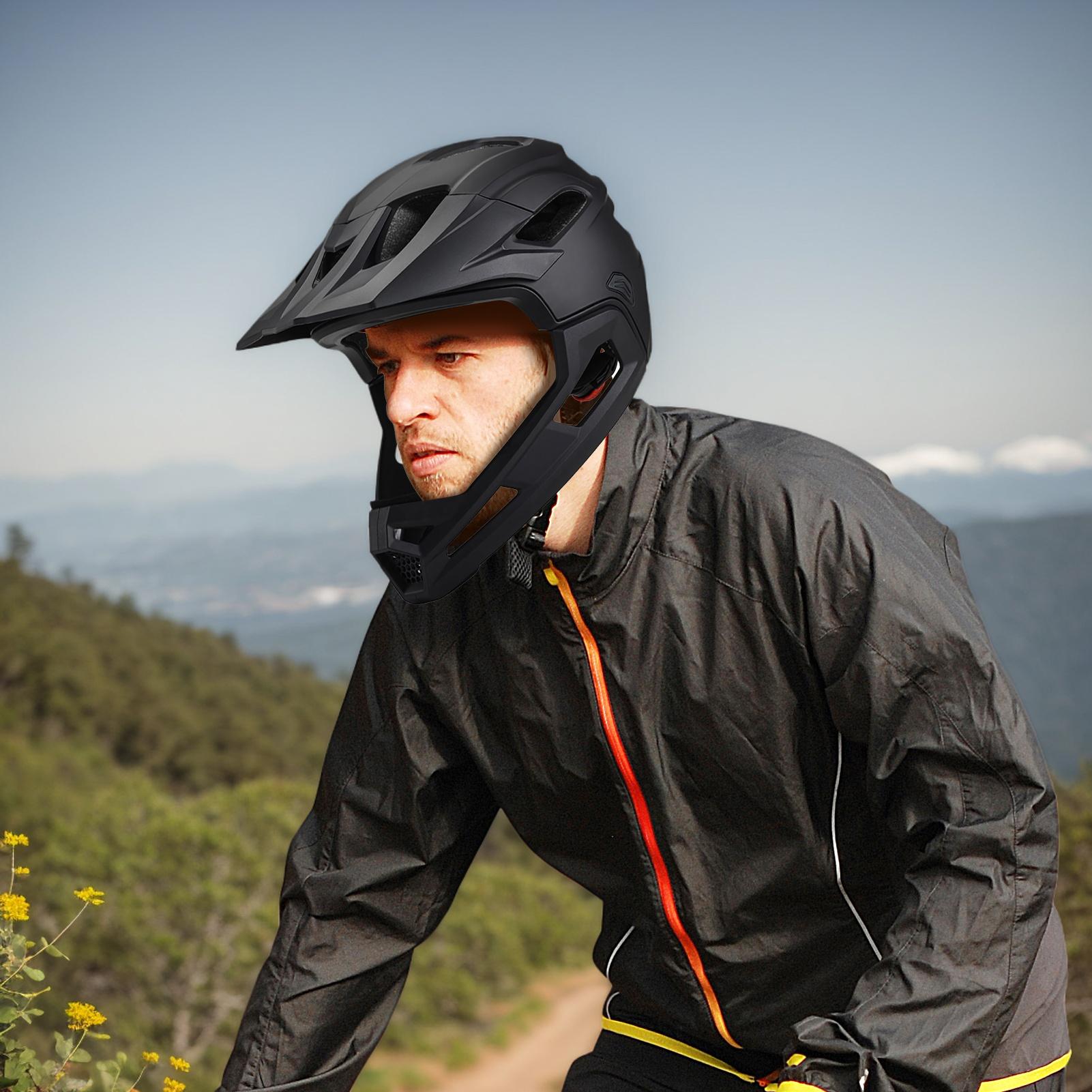 หมวกกันน็อคจักรยานเสือภูเขาแบบ - Mountain Biking Helmet Kids บทวิจารณ์และราคา
